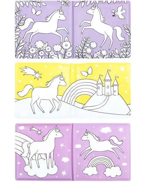 A Little Lovely Company Magic Bath Book - Unicorn Dreams Bath Toys