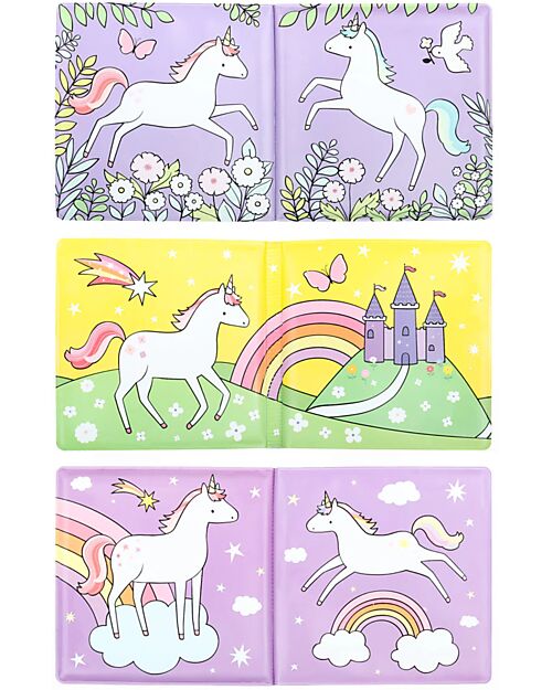 A Little Lovely Company Magic Bath Book - Unicorn Dreams Bath Toys