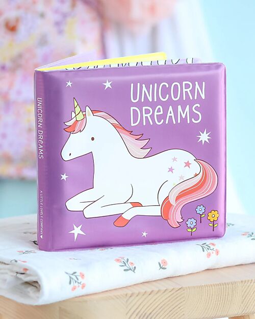 A Little Lovely Company Magic Bath Book - Unicorn Dreams Bath Toys