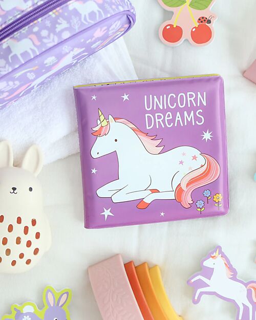 A Little Lovely Company Magic Bath Book - Unicorn Dreams Bath Toys