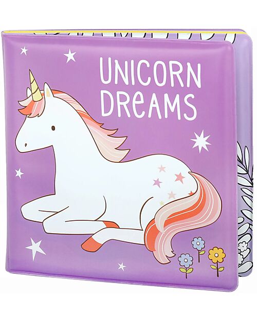 A Little Lovely Company Magic Bath Book - Unicorn Dreams Bath Toys