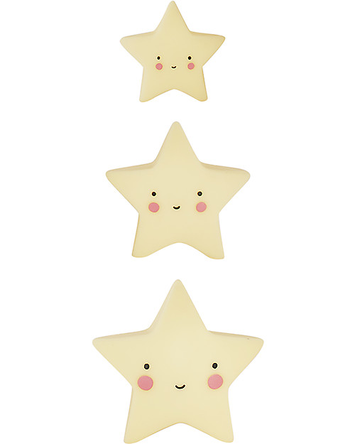 A Little Lovely Company Minis, 3 Little Stars - Yellow Wall Decorations