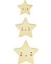 A Little Lovely Company Minis, 3 Little Stars - Yellow Wall Decorations