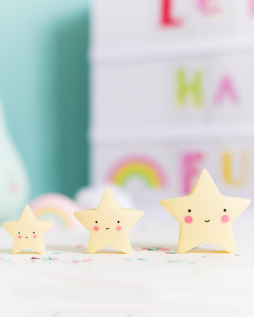 A Little Lovely Company Minis, 3 Little Stars - Yellow Wall Decorations
