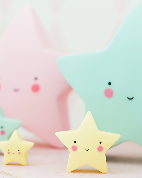 A Little Lovely Company Minis, 3 Little Stars - Yellow Wall Decorations