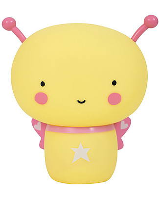A Little Lovely Company Moneybox, Butterfly - Yellow/Pink Money Box