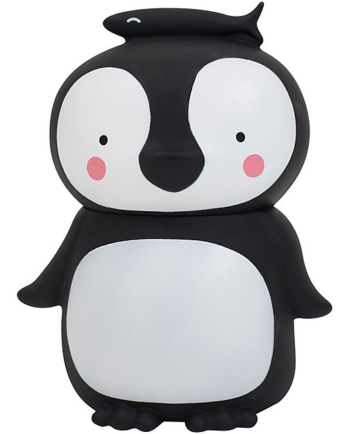 A Little Lovely Company Moneybox, Penguin - White/Black Purses