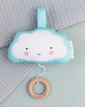 A Little Lovely Company Music Mobile - Cloud - Cotton and wood Music boxes