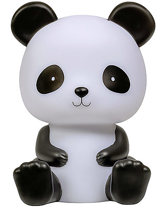 A Little Lovely Company OULET LED Night Light, Panda - Black - Showroom Sample Bedside Lamps