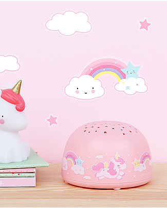 A Little Lovely Company OUTET LED Projector Light, Unicorn - Star - Showroom Sample Bedside Lamps