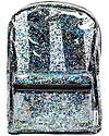 A Little Lovely Company OUTLET Backpack: Glitter - Transparent/Black - Showroom Sample Kindergarten Backpacks