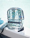 A Little Lovely Company OUTLET Backpack: Glitter - Transparent/Black - Showroom Sample Kindergarten Backpacks