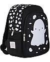 A Little Lovely Company OUTLET Big Backpack, Ghost, 27 x 32 x 15 cm - Black - Showroom Sample Kindergarten Backpacks