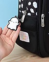 A Little Lovely Company OUTLET Big Backpack, Ghost, 27 x 32 x 15 cm - Black - Showroom Sample Kindergarten Backpacks