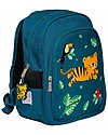 A Little Lovely Company OUTLET Big Backpack, Jungle Tiger, 27 x 32 x 15 cm - Green - Showroom Sample Kindergarten Backpacks