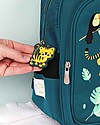 A Little Lovely Company OUTLET Big Backpack, Jungle Tiger, 27 x 32 x 15 cm - Green - Showroom Sample Kindergarten Backpacks