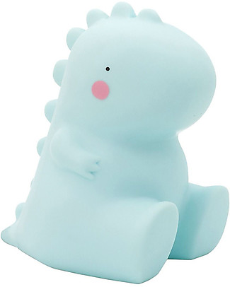A Little Lovely Company OUTLET Big LED Light, T-Rex - Light Blue - Showroom Sample Bedside Lamps