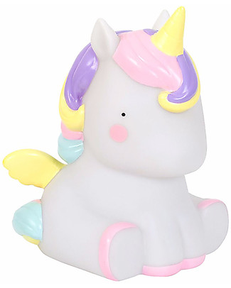 A Little Lovely Company OUTLET Big LED Light, Unicorn - White and Pink - Showroom Sample Bedside Lamps