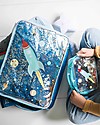 A Little Lovely Company OUTLET Glitter Suitcase, Space - 42 x 31 x 15 cm - Showroom Sample Travel Bags