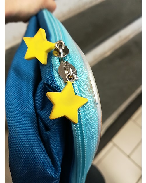 A Little Lovely Company OUTLET Glitter Suitcase, Space - 42 x 31 x 15 cm - Showroom Sample Travel Bags