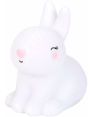 A Little Lovely Company OUTLET Little LED Light, Bunny - White - Showroom Sample Bedside Lamps