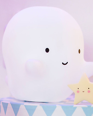 A Little Lovely Company OUTLET Little LED Light, Ghost - White - Showroom Sample Bedside Lamps
