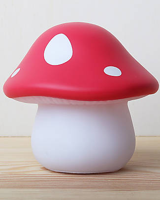 A Little Lovely Company OUTLET - Little LED Light - Mushroom red - Showroom Sample Bedside Lamps