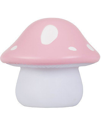 A Little Lovely Company OUTLET Little LED Light, Pink Mushroom - Showroom Sample Bedside Lamps