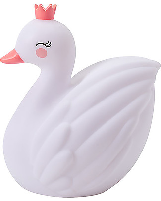 A Little Lovely Company OUTLET Little LED Light, Swan - White - Showroom Sample Bedside Lamps