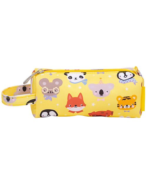 A Little Lovely Company Pencil Case for School with Zipper Closure - Animal friends - 20x8x7 cm Pencil Cases