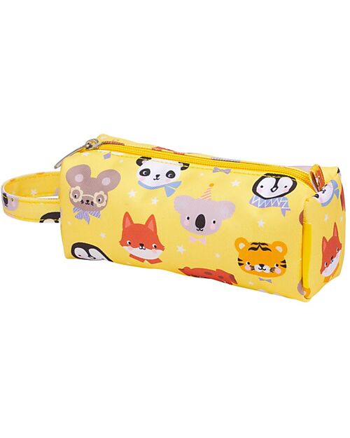 A Little Lovely Company Pencil Case for School with Zipper Closure - Animal friends - 20x8x7 cm Pencil Cases