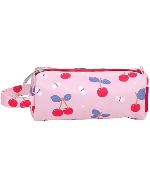 A Little Lovely Company Pencil Case for School with Zipper Closure - Cherries - 20x8x7 cm Pencil Cases