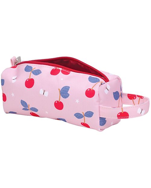 A Little Lovely Company Pencil Case for School with Zipper Closure - Cherries - 20x8x7 cm Pencil Cases