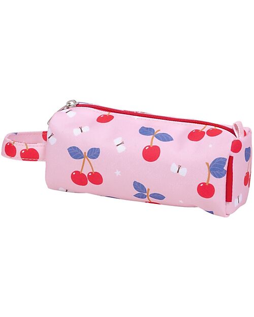 A Little Lovely Company Pencil Case for School with Zipper Closure - Cherries - 20x8x7 cm Pencil Cases
