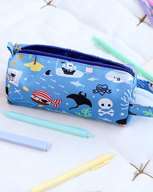 A Little Lovely Company Pencil Case for School with Zipper Closure - Pirates - 20x8x7 cm Pencil Cases