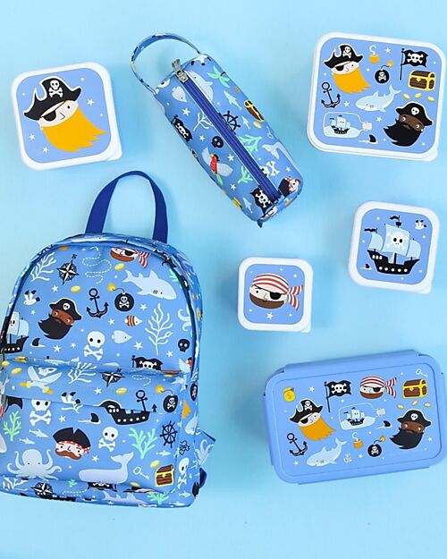 A Little Lovely Company Pencil Case for School with Zipper Closure - Pirates - 20x8x7 cm Pencil Cases