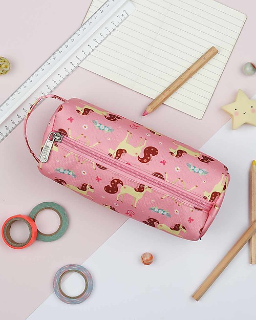 A Little Lovely Company Pencil Case, Horse - With Zipper Pencil Cases