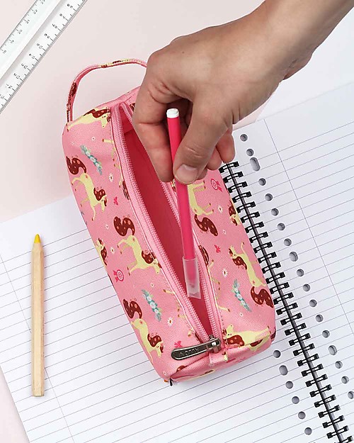 A Little Lovely Company Pencil Case, Horse - With Zipper Pencil Cases
