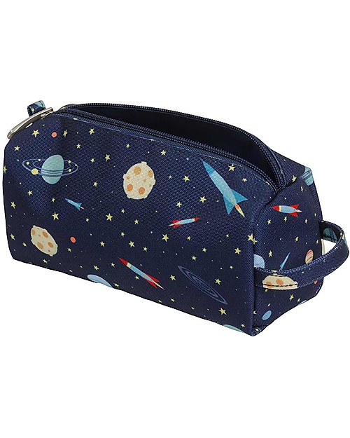 A Little Lovely Company Pencil Case, Space - With Zipper Pencil Cases