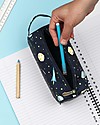 A Little Lovely Company Pencil Case, Space - With Zipper Pencil Cases