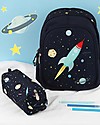 A Little Lovely Company Pencil Case, Space - With Zipper Pencil Cases
