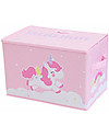 A Little Lovely Company Pop-up Box, Unicorn - Pink Toy Storage Boxes