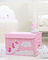 A Little Lovely Company Pop-up Box, Unicorn - Pink Toy Storage Boxes
