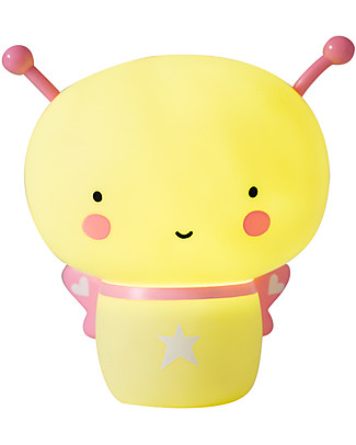 A Little Lovely Company Rechargeable Night Light, Butterfly - Pink & Yellow Bedside Lamps