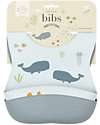 A Little Lovely Company Set of 2 Bibs - Silicone - Ocean Waterproof Bibs