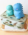 A Little Lovely Company Set of 2 Suitcases for toys - Dinosaurs Suitcases for Games