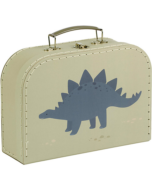A Little Lovely Company Set of 2 Suitcases for toys - Dinosaurs Suitcases for Games