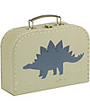 A Little Lovely Company Set of 2 Suitcases for toys - Dinosaurs Suitcases for Games