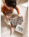 A Little Lovely Company Set of 2 Suitcases for toys - Dinosaurs Suitcases for Games