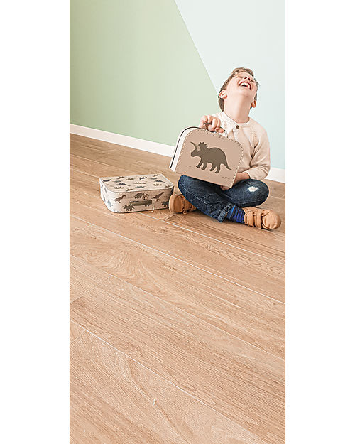 A Little Lovely Company Set of 2 Suitcases for toys - Dinosaurs Suitcases for Games